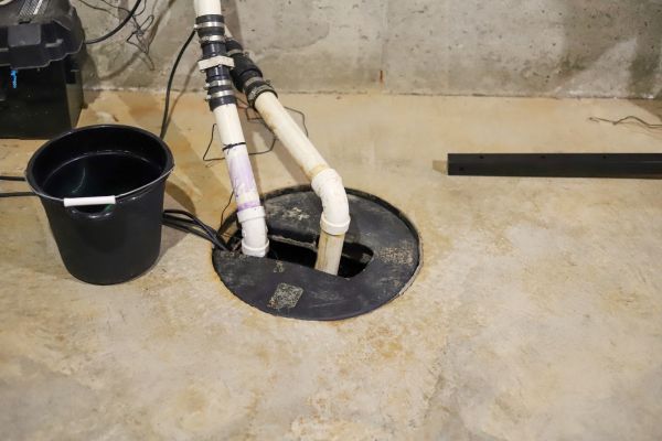 Interior Basement Drainage in Maryville